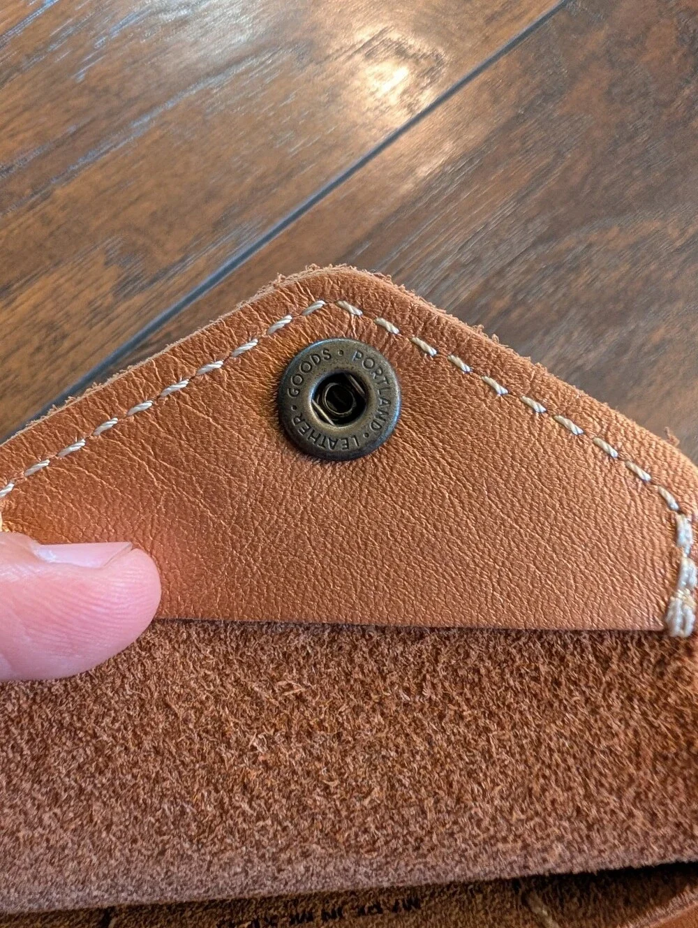 EUC Portland Leather Goods Company Lovebug Genuine Leather Credit Card Wallet